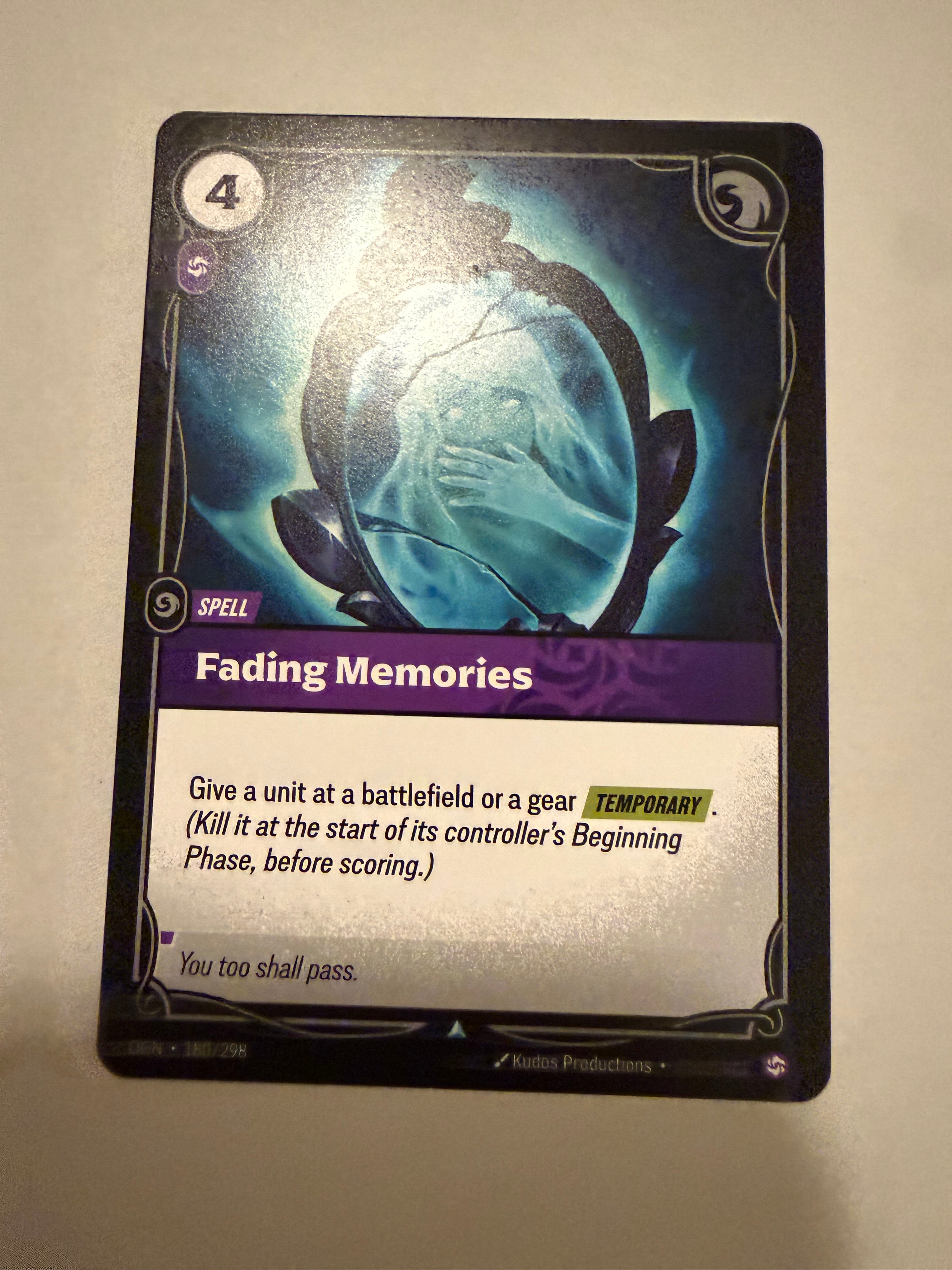 Fading Memories