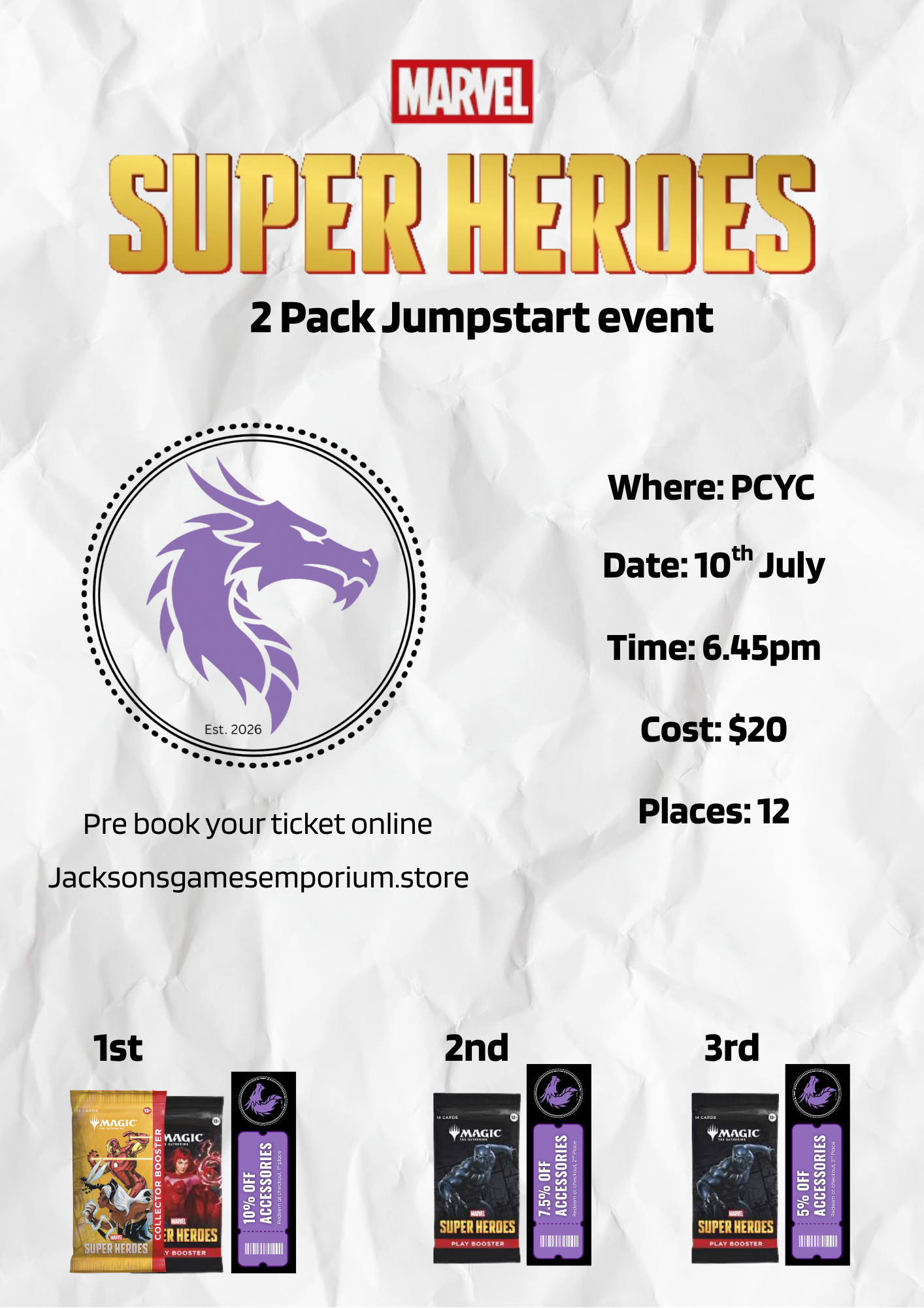 Jump Start Event- Marvel