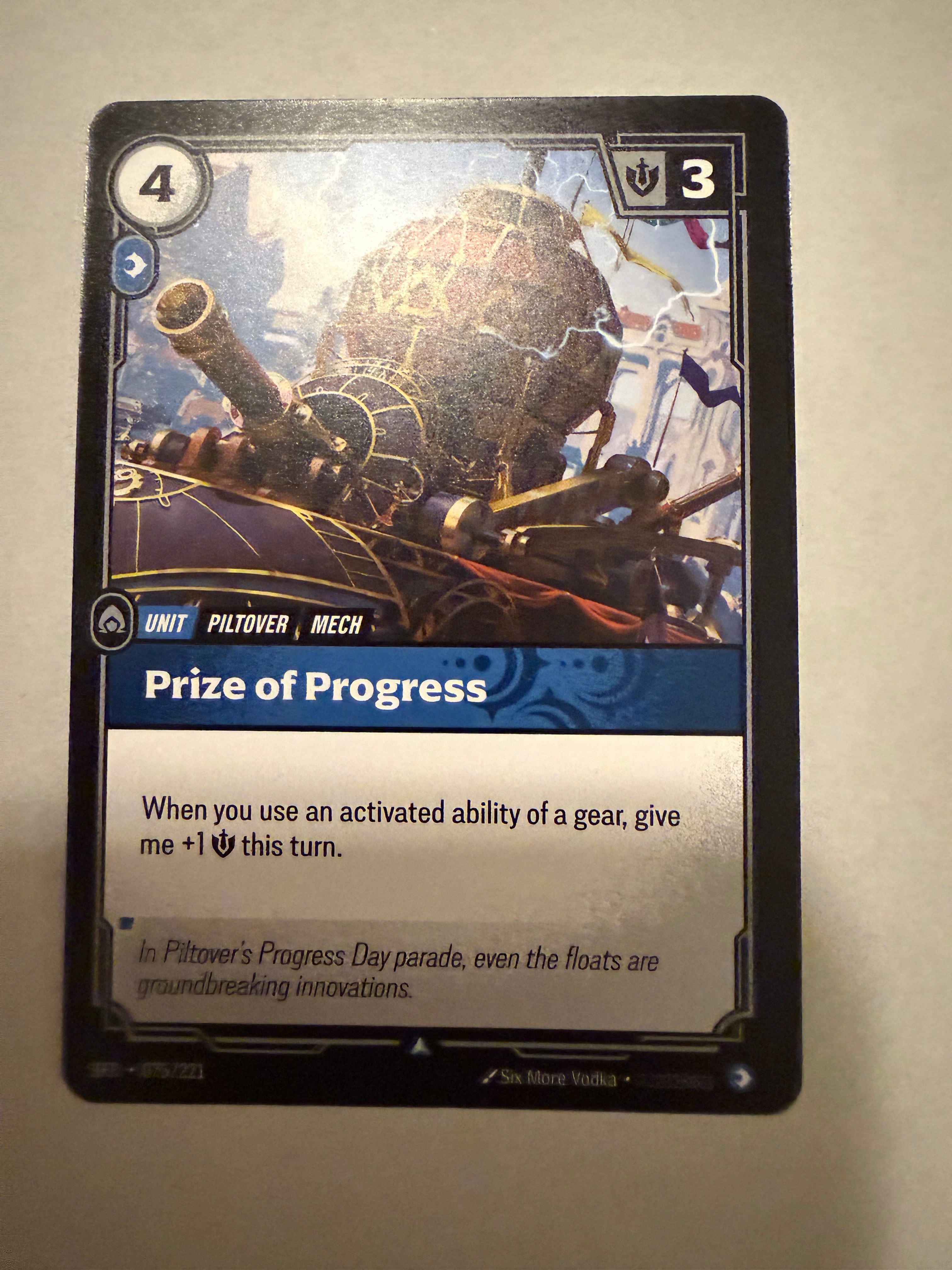 Prize of Progress