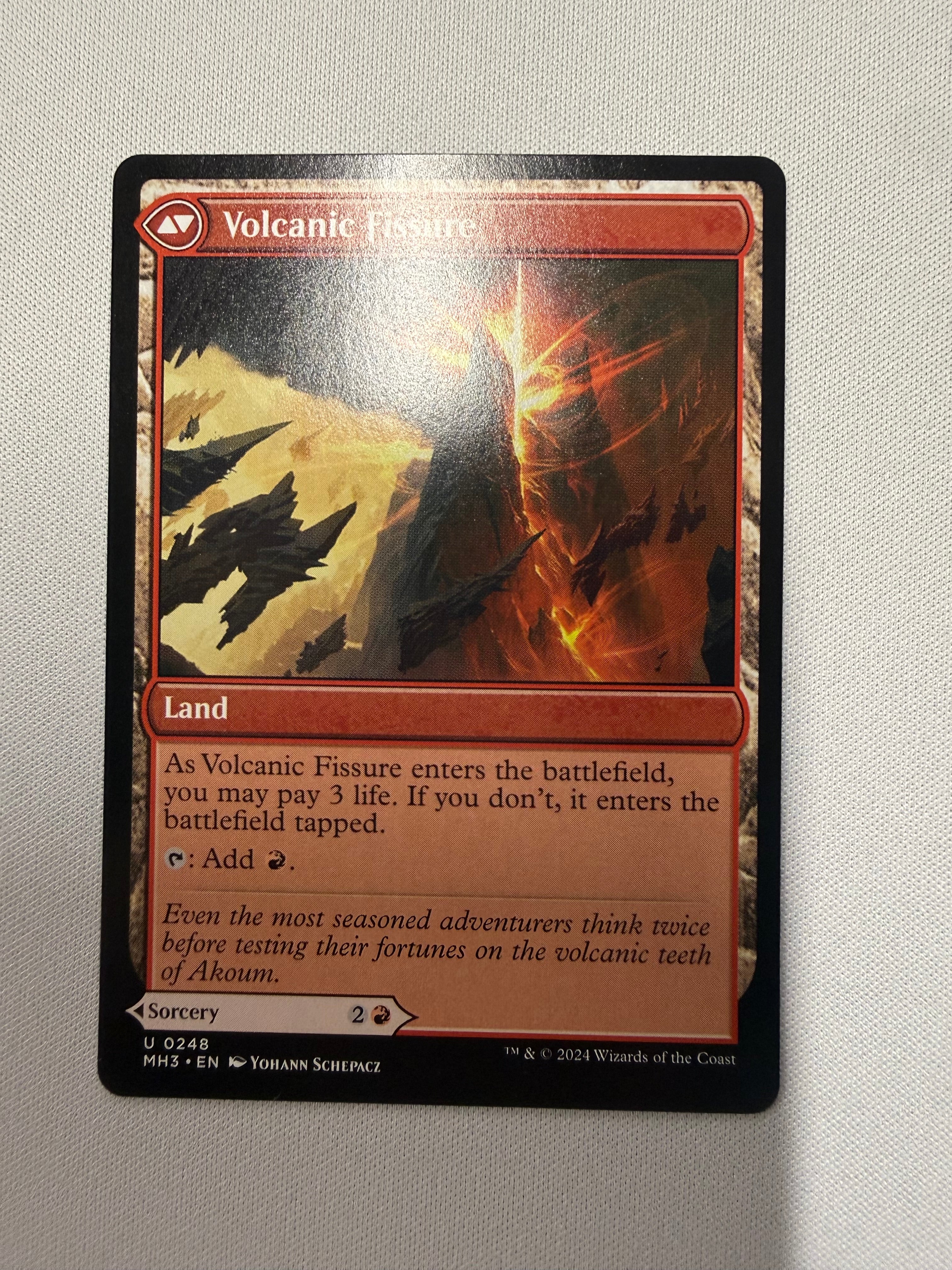 Sundering Eruption/ volcanic Fissure