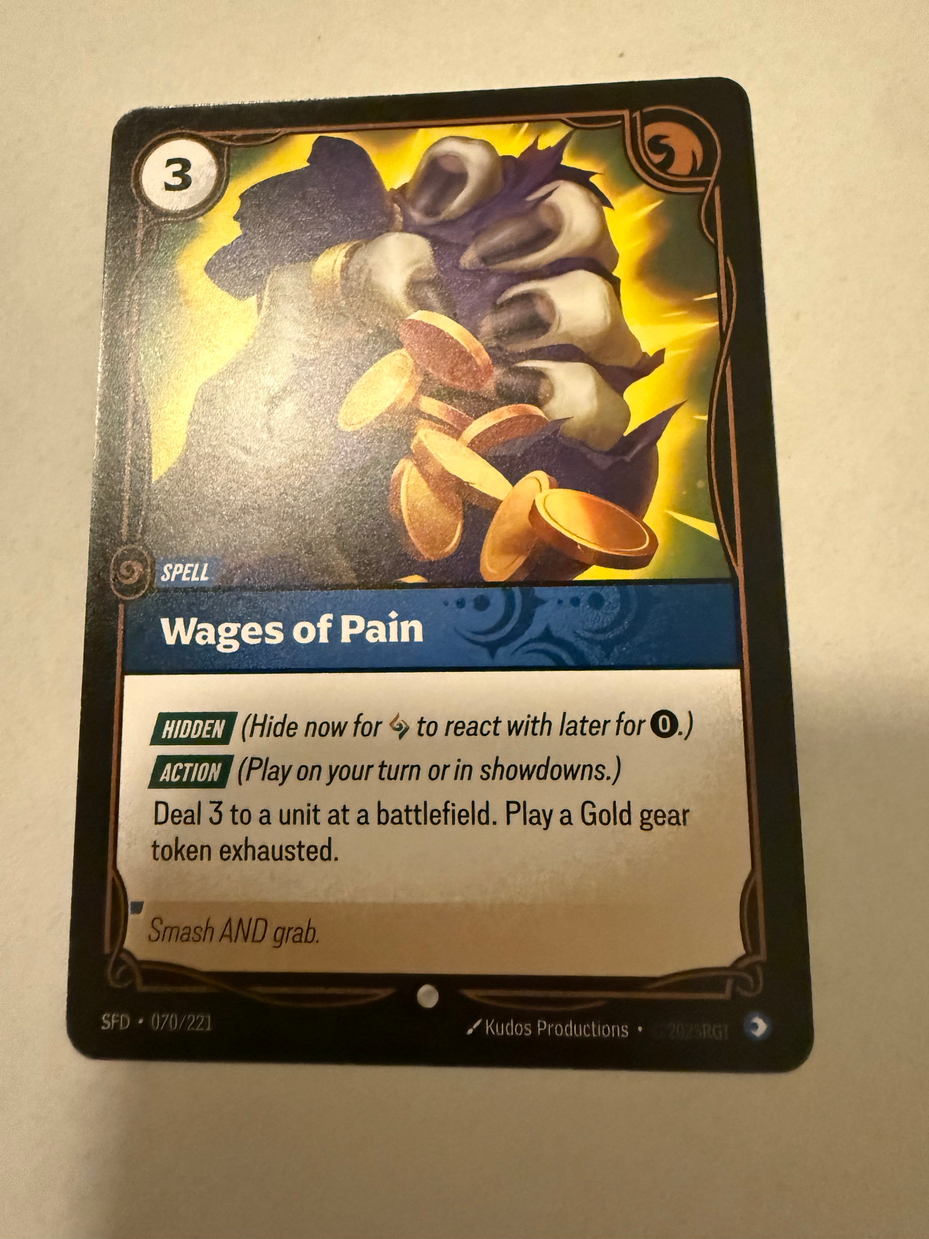 Wages of Pain