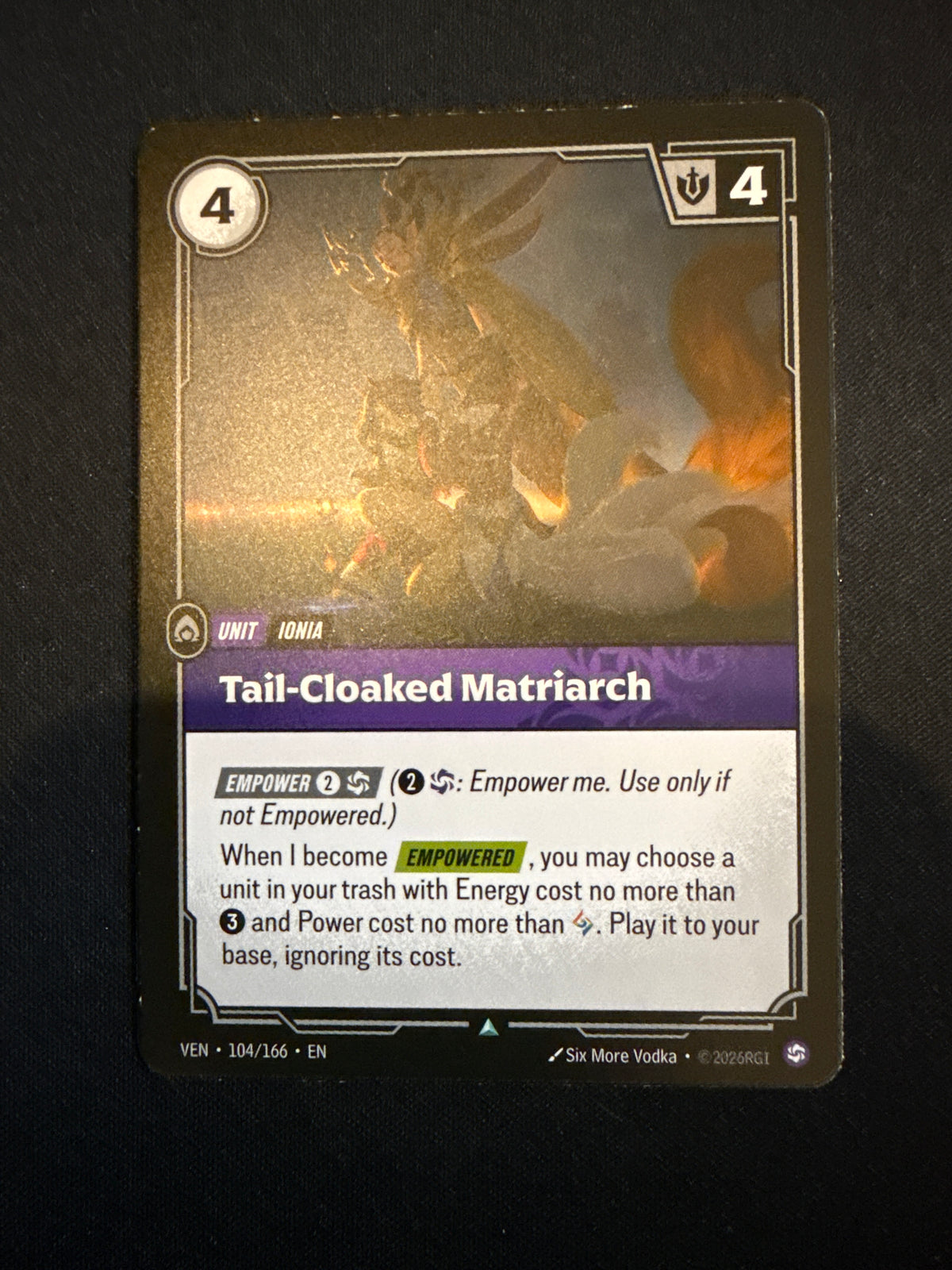 Tail- Cloaked Matriarch