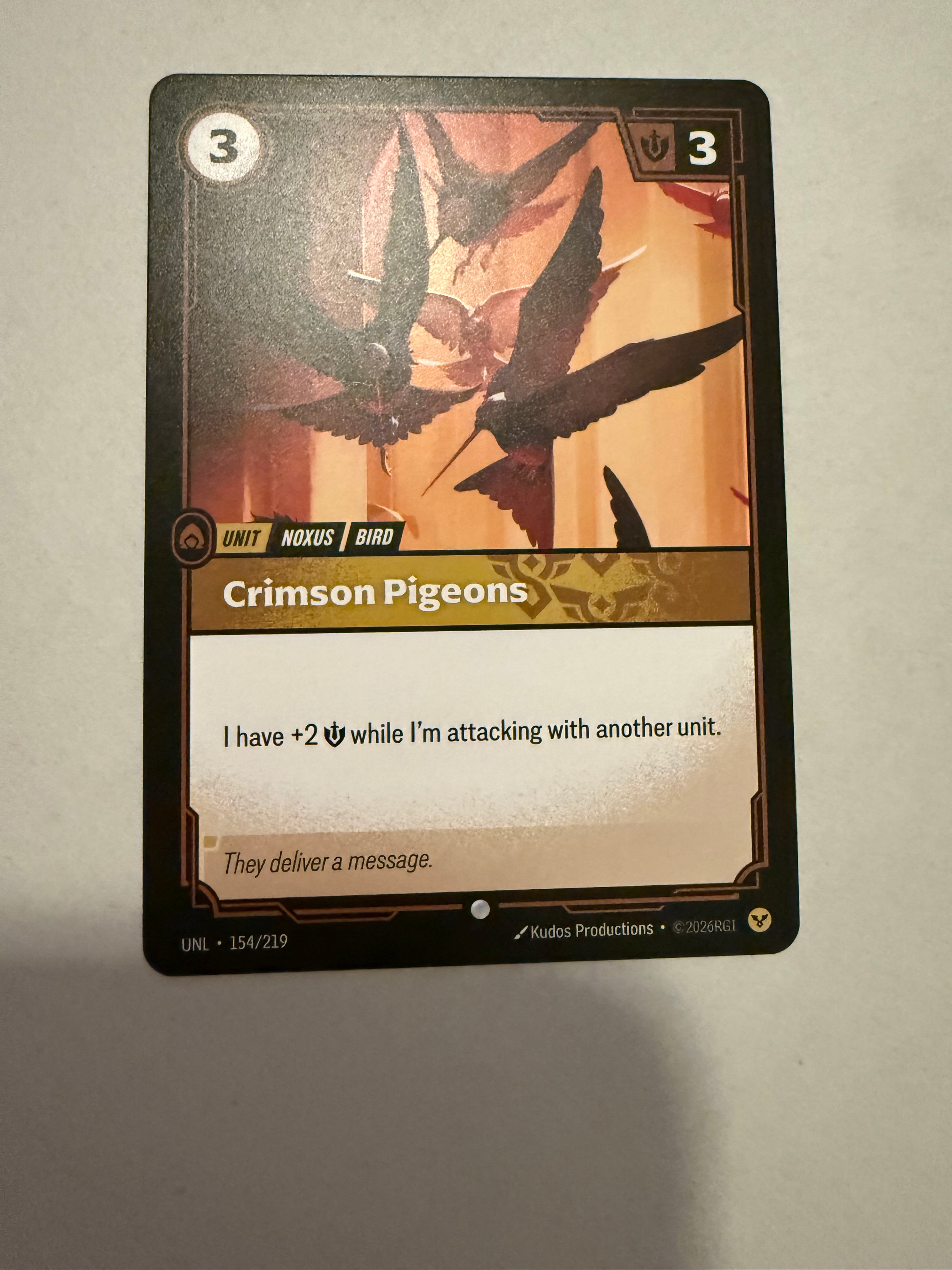 Crimson Pigeons