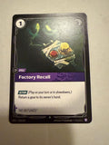 Factory Recall